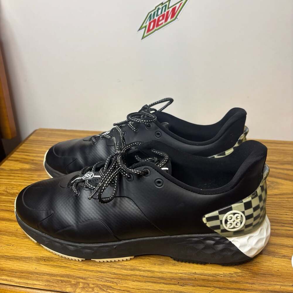 G/Fore MG4+ Golf Shoes Mens Black and white Size 10 Pray for Birdies